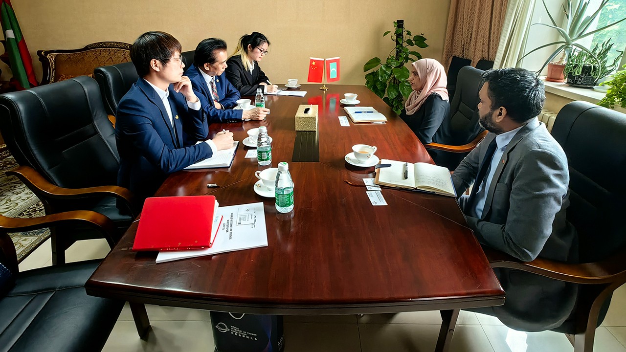 世界物联网大会执委会何绪明带队访问马尔代夫驻华大使馆 世界物联网大会执委会何绪明带队访问马尔代夫驻华大使馆