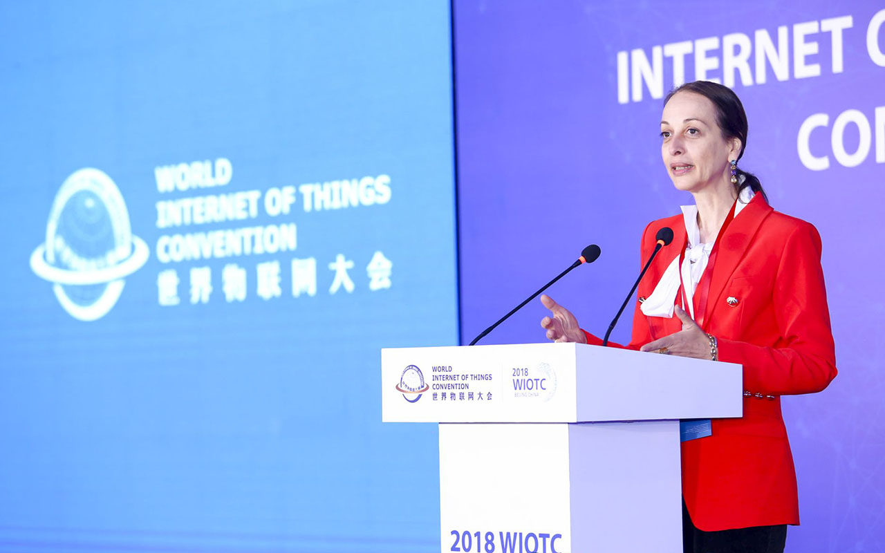 联合国教科文组织代表Marielza OLIVEIRA女士致辞