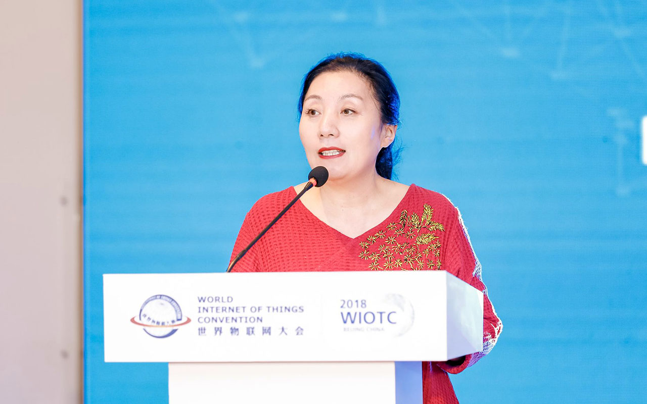 世界物联网大会副秘书长、新闻发言人梁紫主持论坛